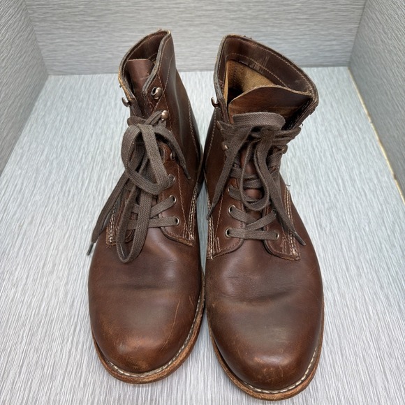 Wolverine 1000 Mile Boots Brown Leather Made‎ USA W05301 9.5 D main image 8